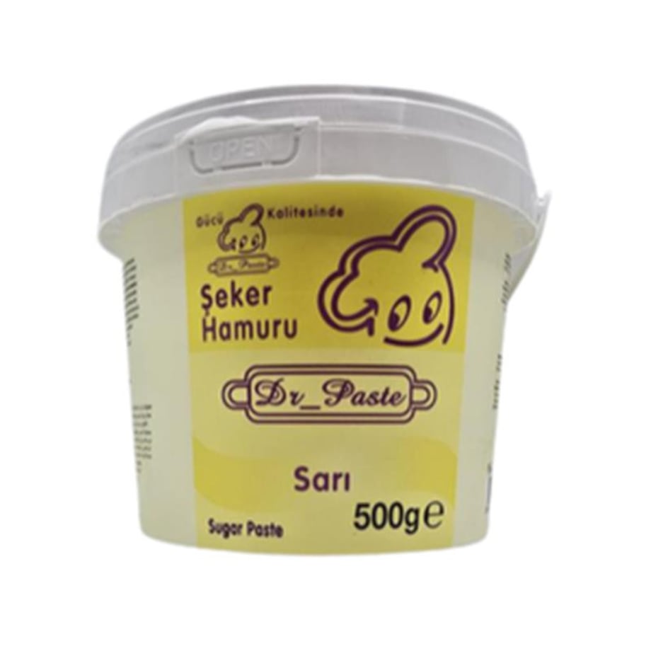 Dr. Paste Şeker Hamuru Sarı   (500 Gr)