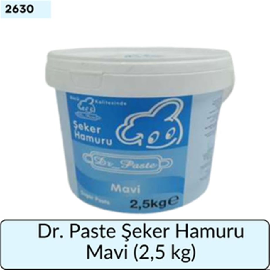 Dr. Paste Şeker Hamuru Mavi   (2,5 Kg)