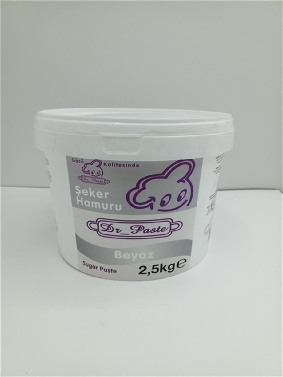 Dr. Paste Şeker Hamuru Beyaz   (2,5 Kg)