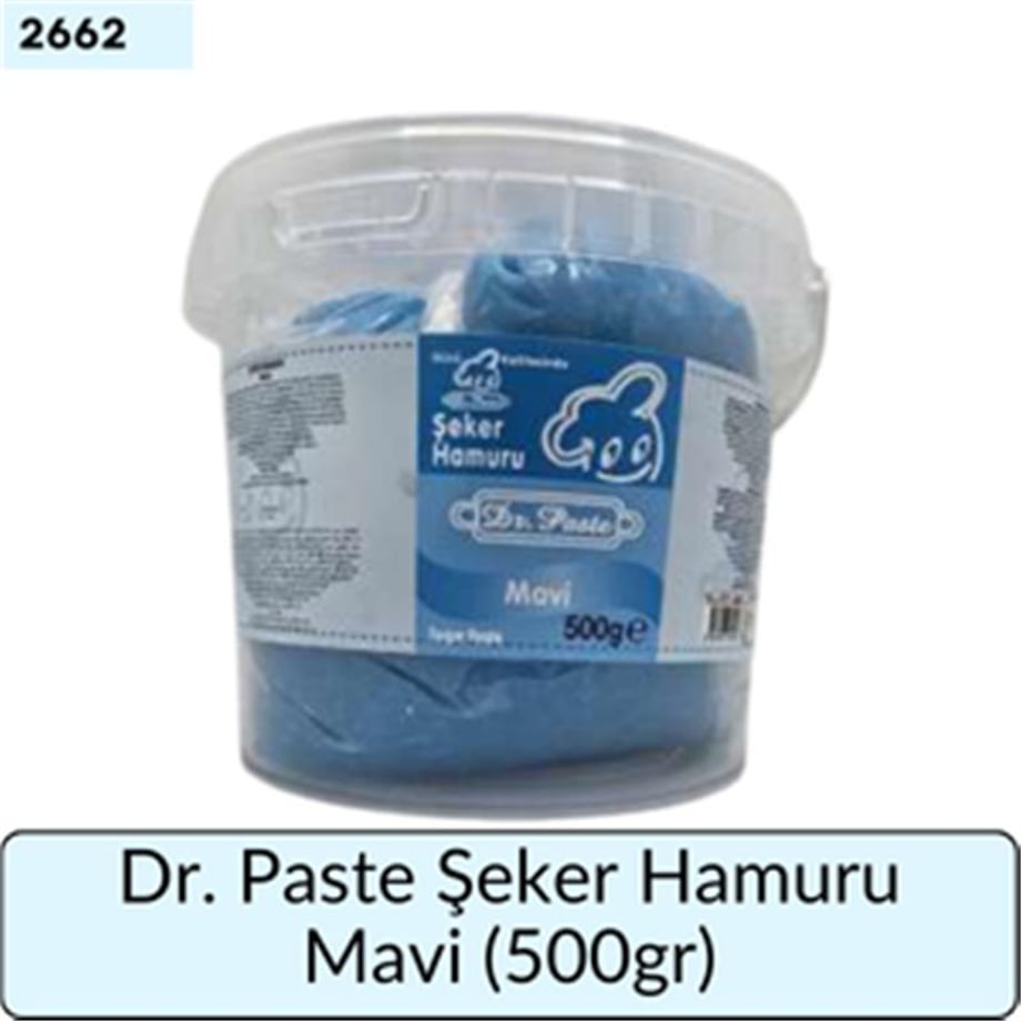 Dr. Paste Şeker Hamuru Mavi   (500 Gr)