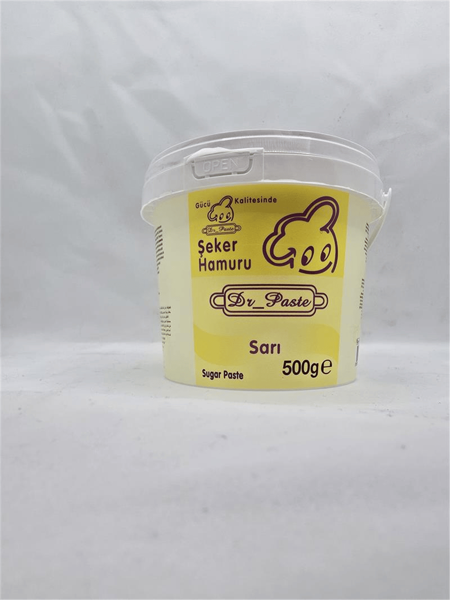 Dr. Paste Şeker Hamuru Sarı   (500 Gr)