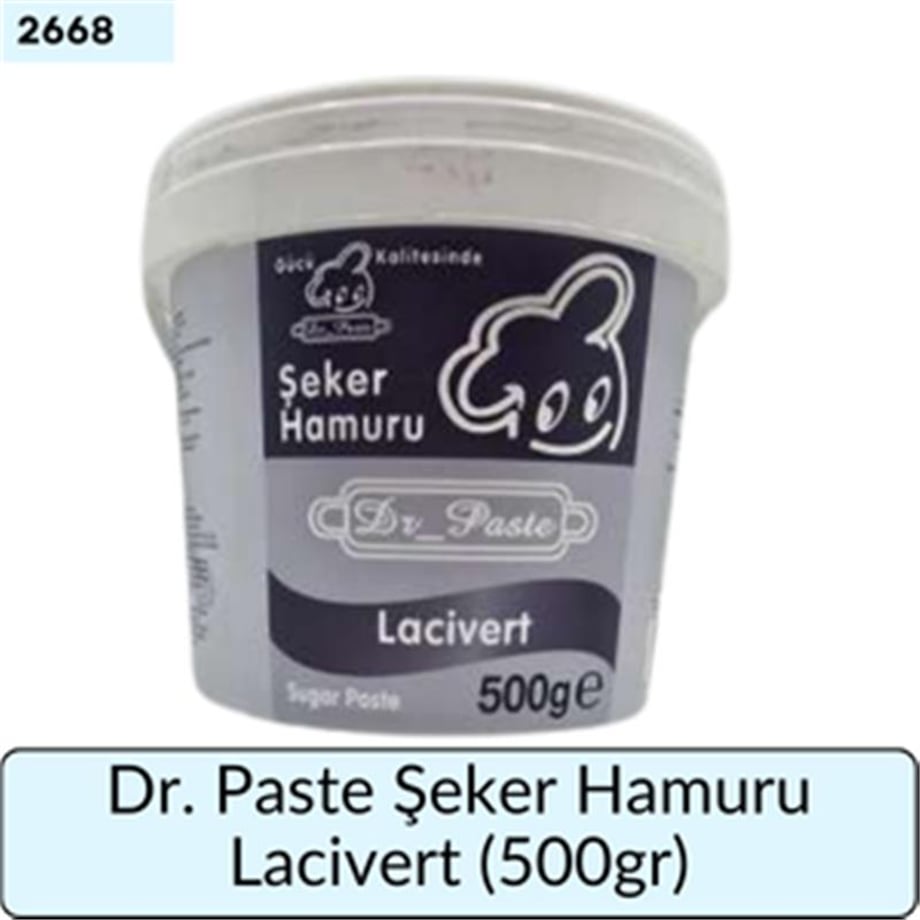 Dr. Paste Şeker Hamuru Lacivert   (500 Gr)