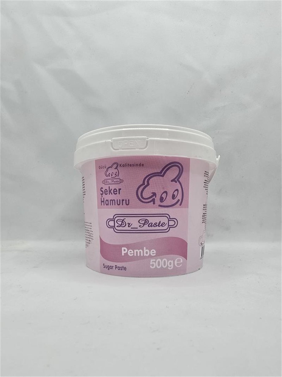 Dr. Paste Şeker Hamuru Pembe   (500 Gr)