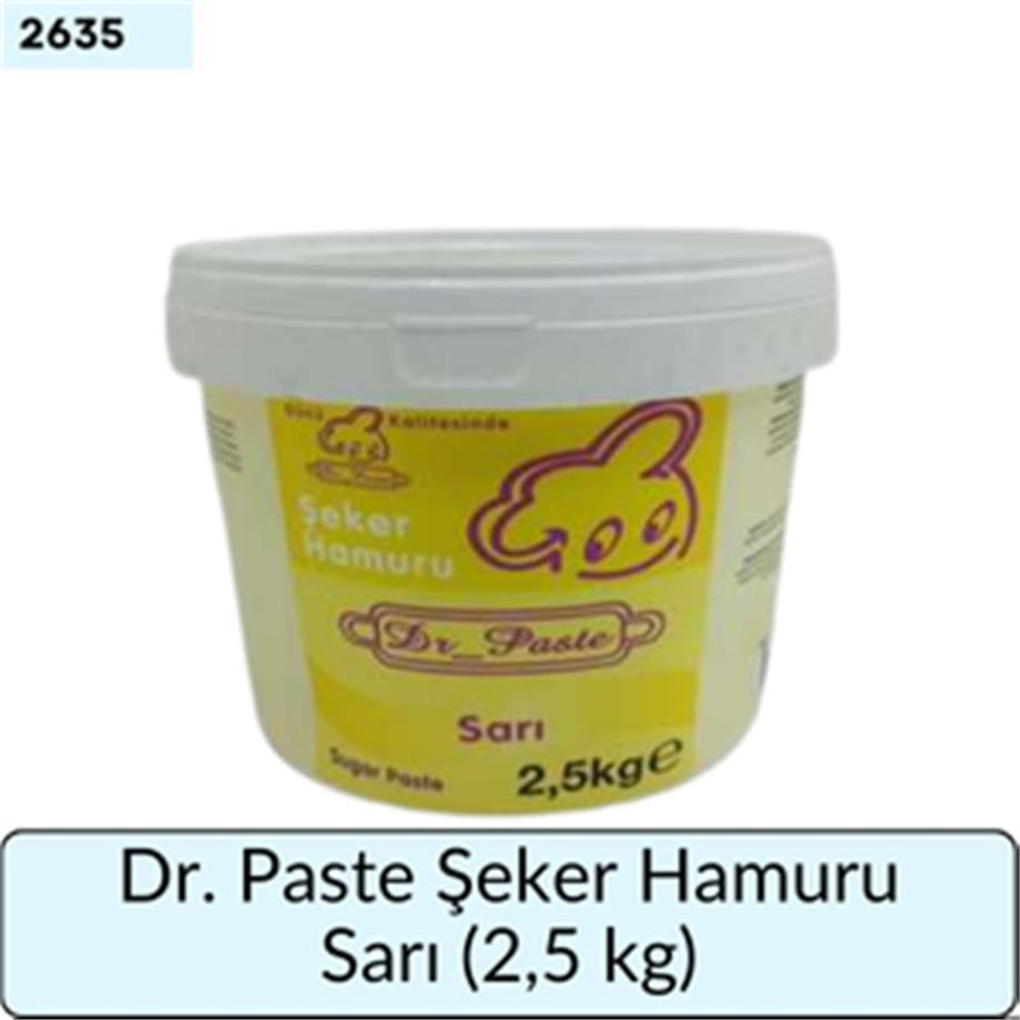 Dr. Paste Şeker Hamuru Sarı   (2,5 Kg)