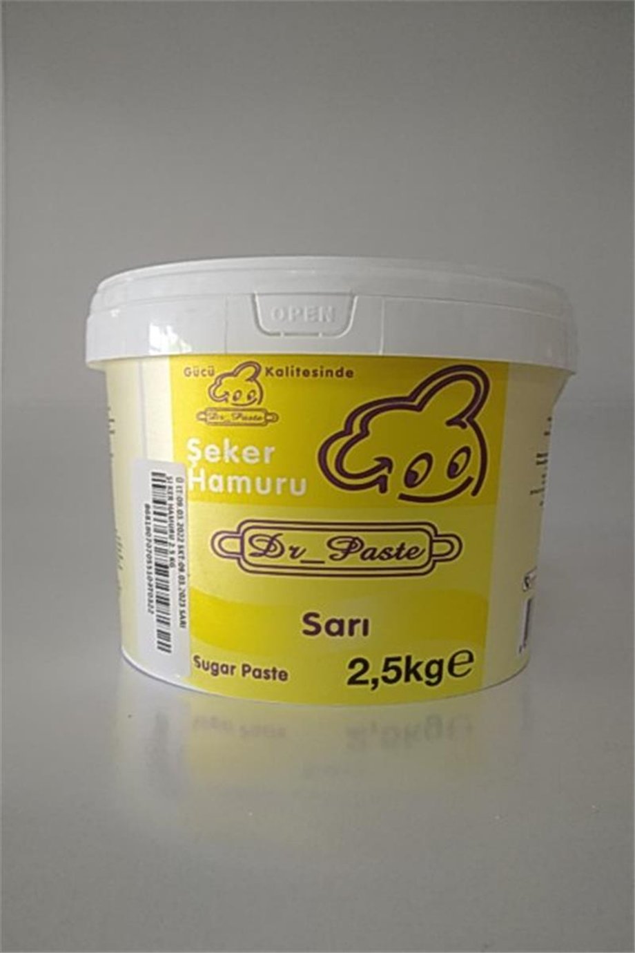 Dr. Paste Şeker Hamuru Sarı   (2,5 Kg)