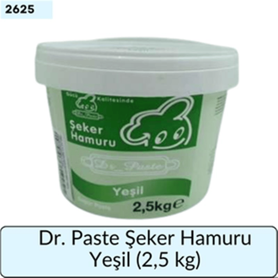 Dr. Paste Şeker Hamuru Yeşil   (2,5 Kg)