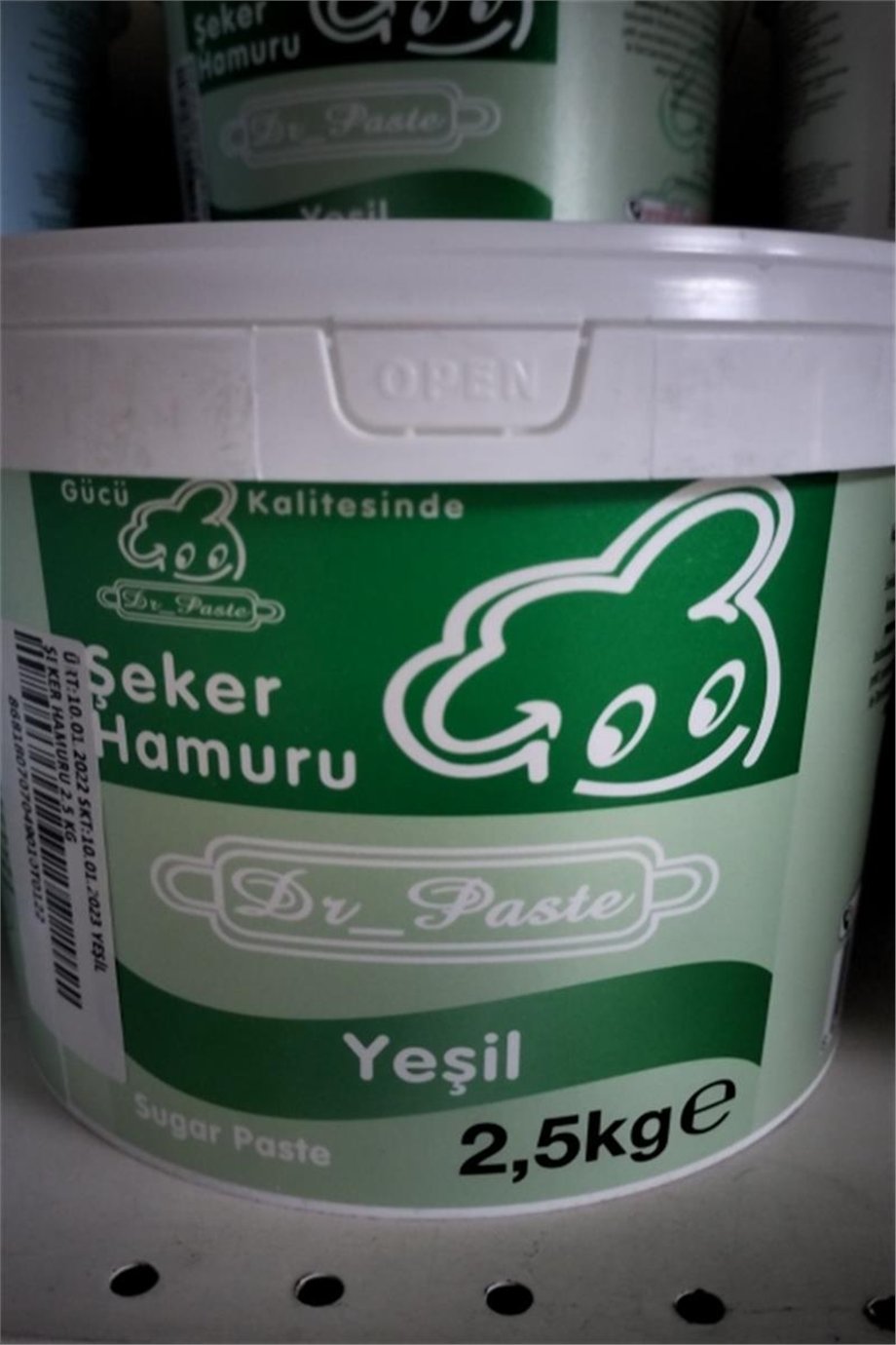Dr. Paste Şeker Hamuru Yeşil   (2,5 Kg)
