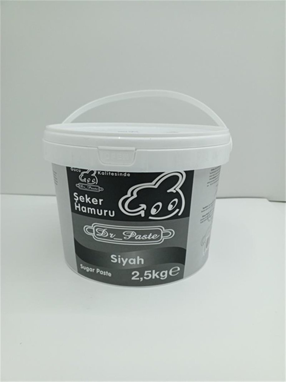Dr. Paste Şeker Hamuru Siyah   (2,5 Kg)