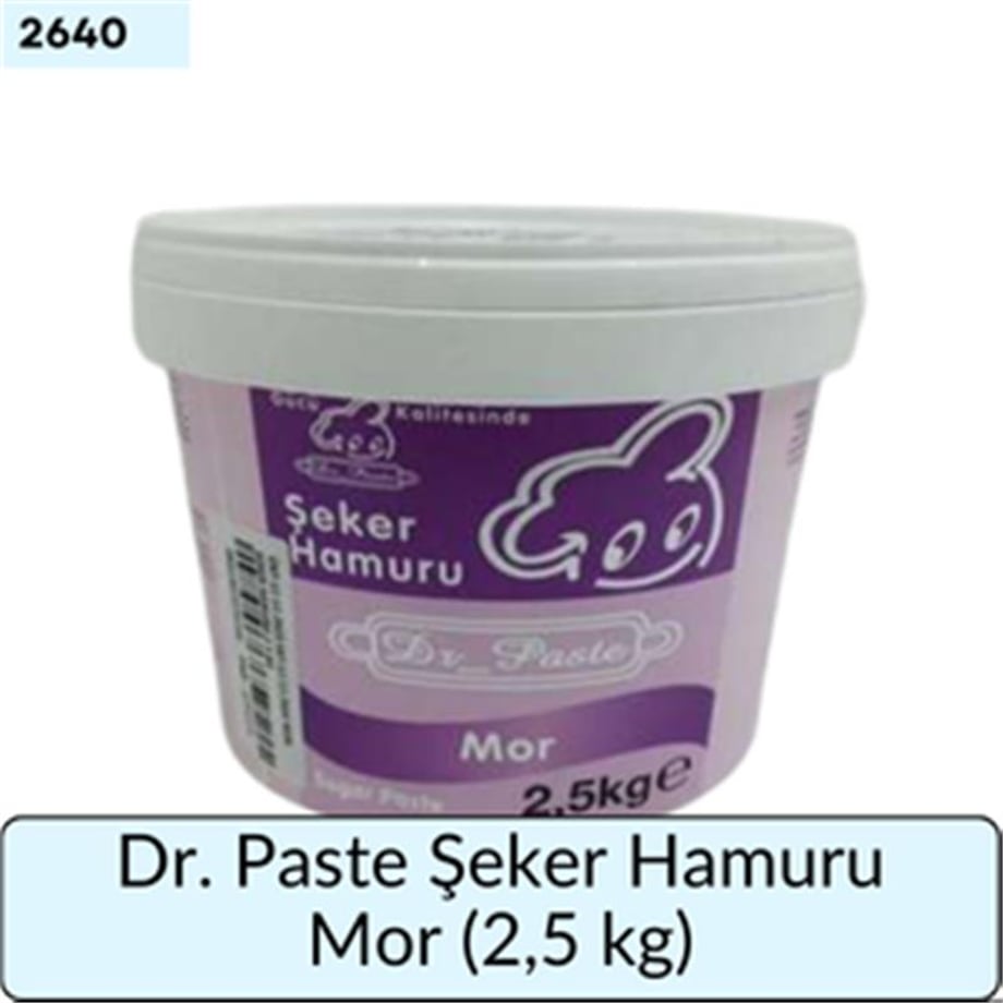 Dr. Paste Şeker Hamuru Mor   (2,5 Kg)