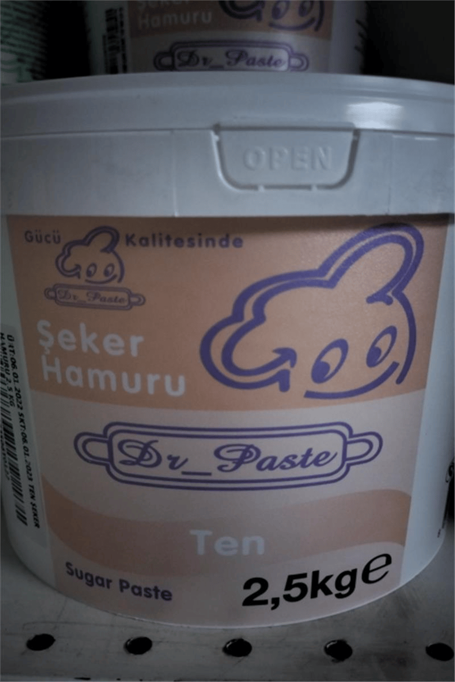 Dr. Paste Şeker Hamuru Ten   (2,5 Kg)