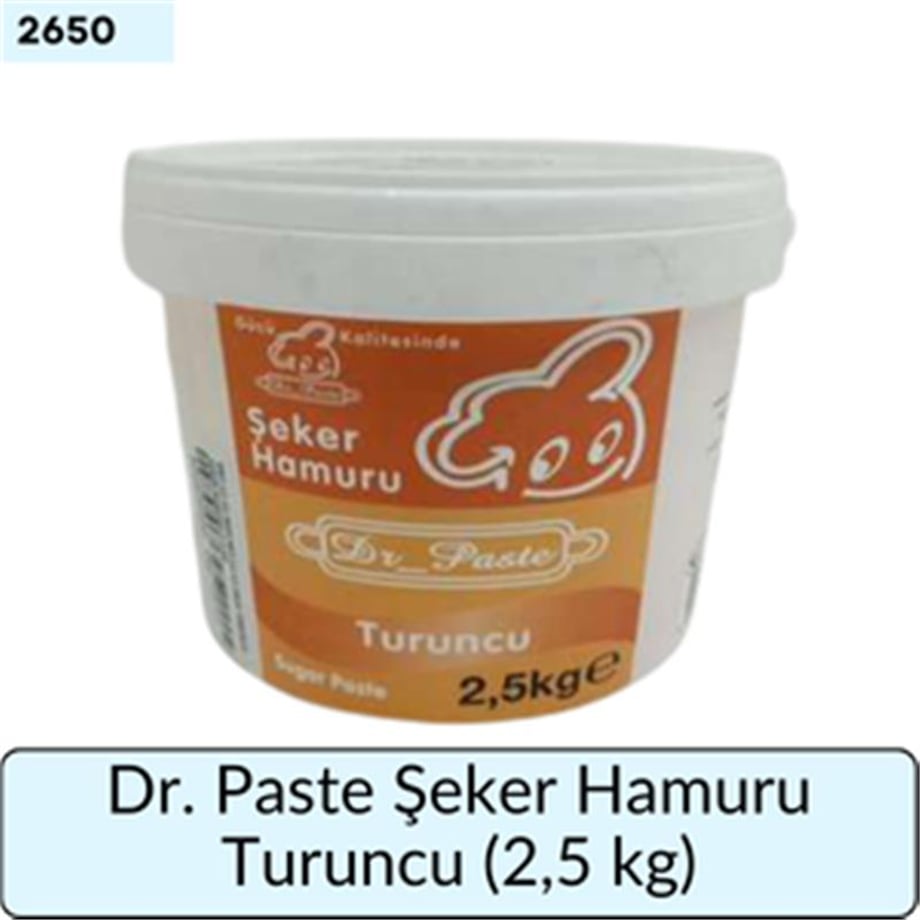 Dr. Paste Şeker Hamuru Turuncu   (2,5 Kg)