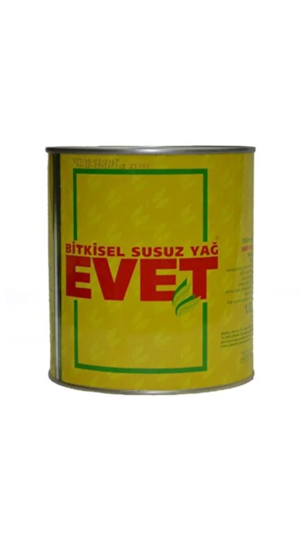 Evet Teneke Margarin     (2 Lt)