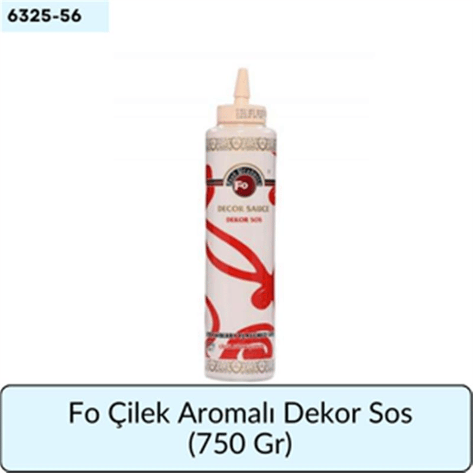 Fo Çilek Aromalı Dekor Sos   (750 Gr)