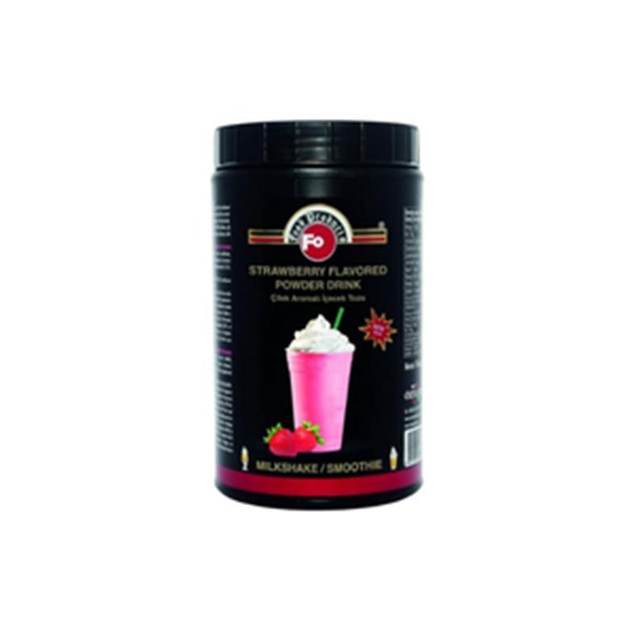 Fo Çilek Aromalı İçecek Tozu Milkshake   (1 Kg)