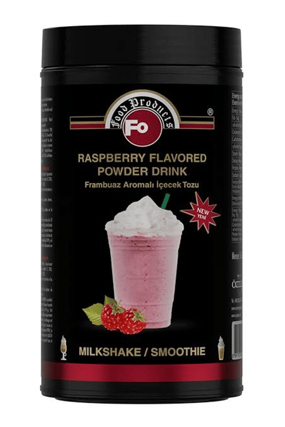 Fo Frambuaz Aromalı İçecek Tozu Milkshake   (1 Kg)