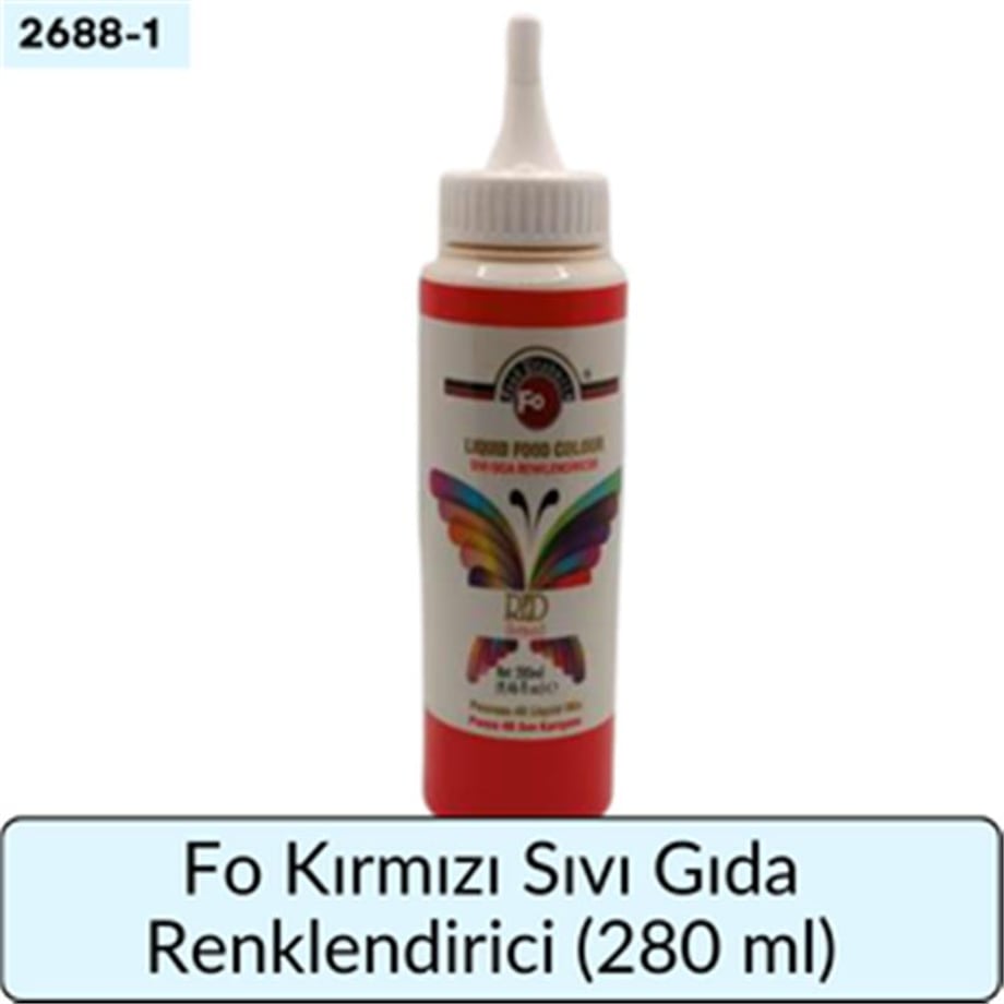 Fo Kırmızı Sıvı Gıda Renklendiricisi   (280 ML)