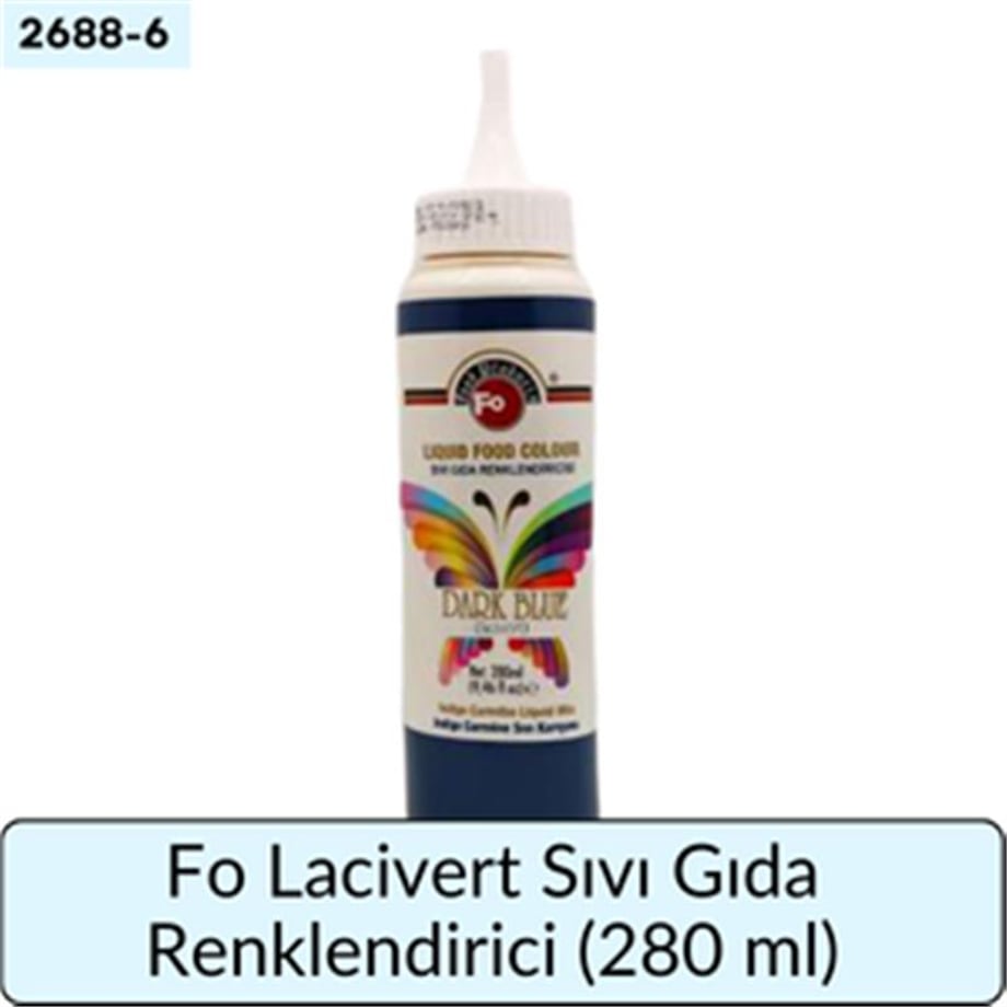 Fo Lacivert Sıvı Gıda Renklendiricisi   (280 ML)