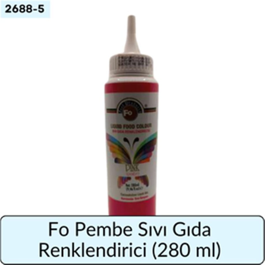 Fo Pembe Sıvı Gıda Renklendiricisi   (280 ML)