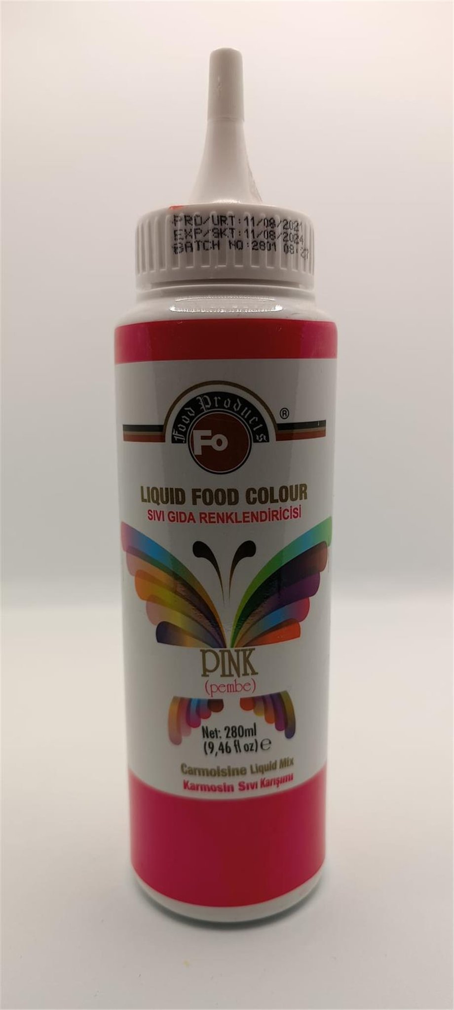 Fo Pembe Sıvı Gıda Renklendiricisi   (280 ML)