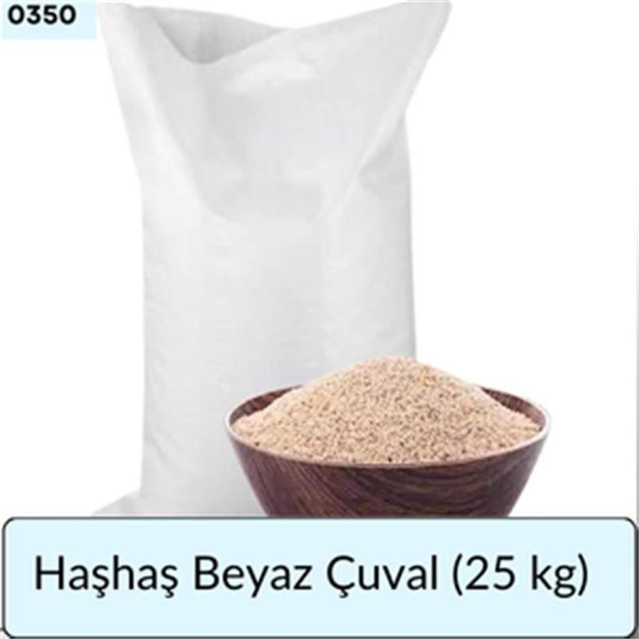Haşhaş Beyaz ÇUVAL (25 Kg)