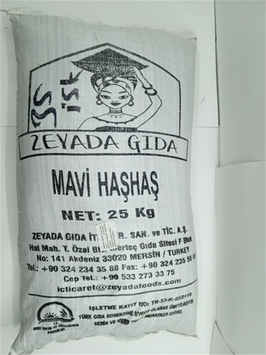 Haşhaş Mavi ÇUVAL (25 Kg)