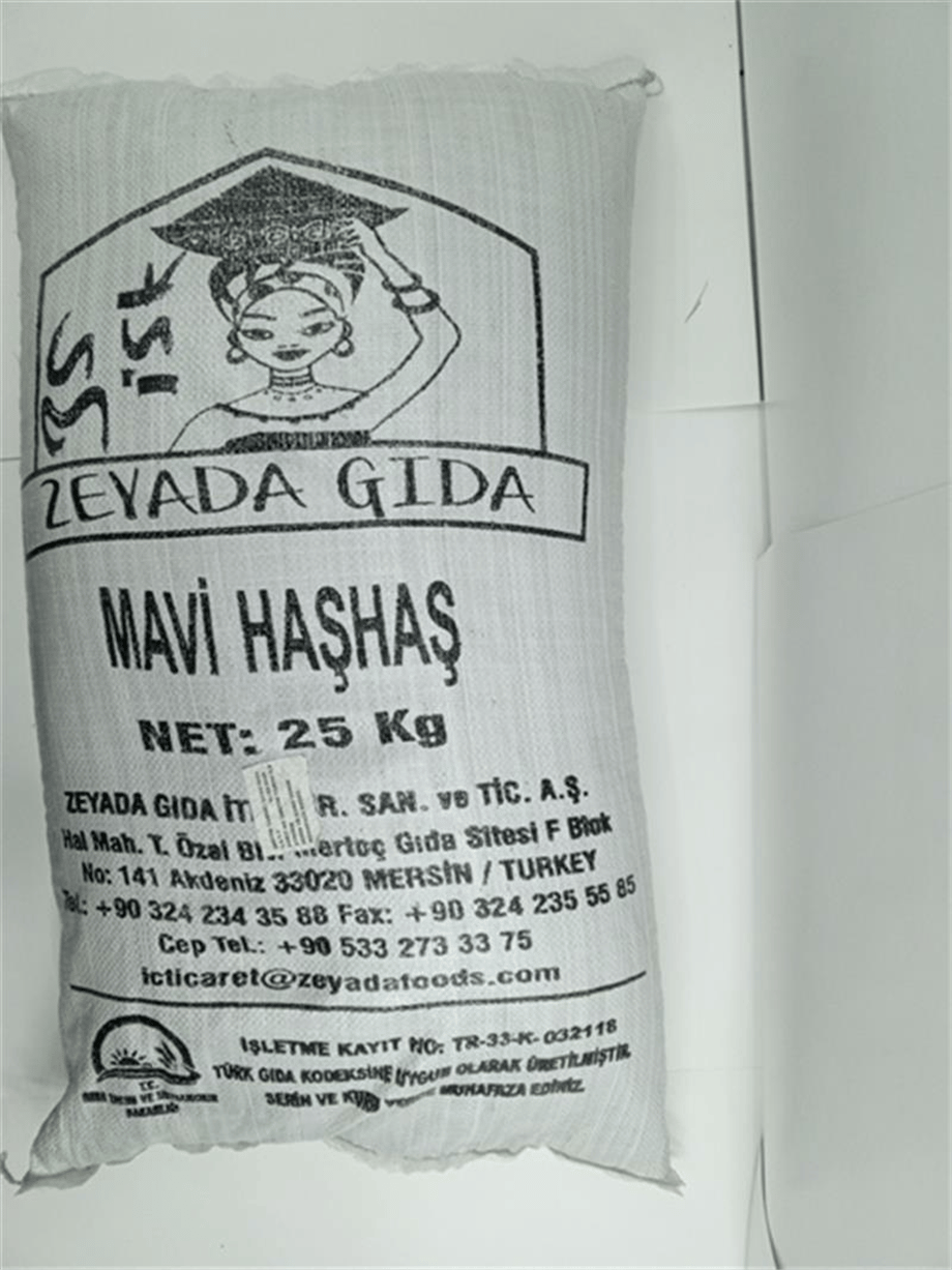 Haşhaş Mavi ÇUVAL (25 Kg)