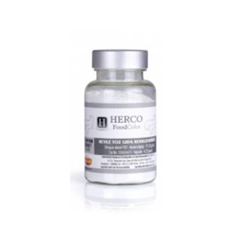 Herco Beyaz Su Bazlı Toz Gıda Boyası   (75 GR)