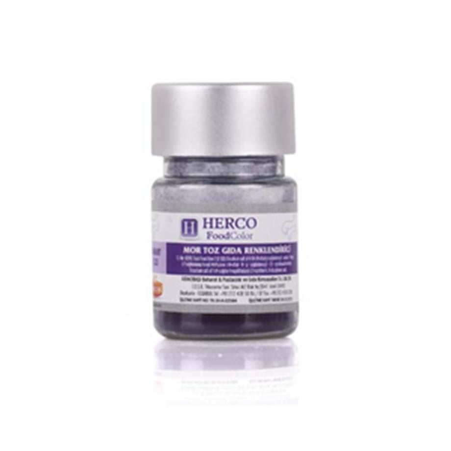 Herco Mor Su Bazlı Toz Gıda Boyası   (10 GR)
