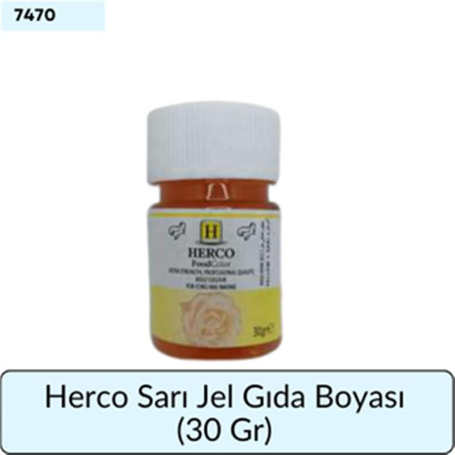 Herco Sarı Jel Gıda Boyası   (30 GR)