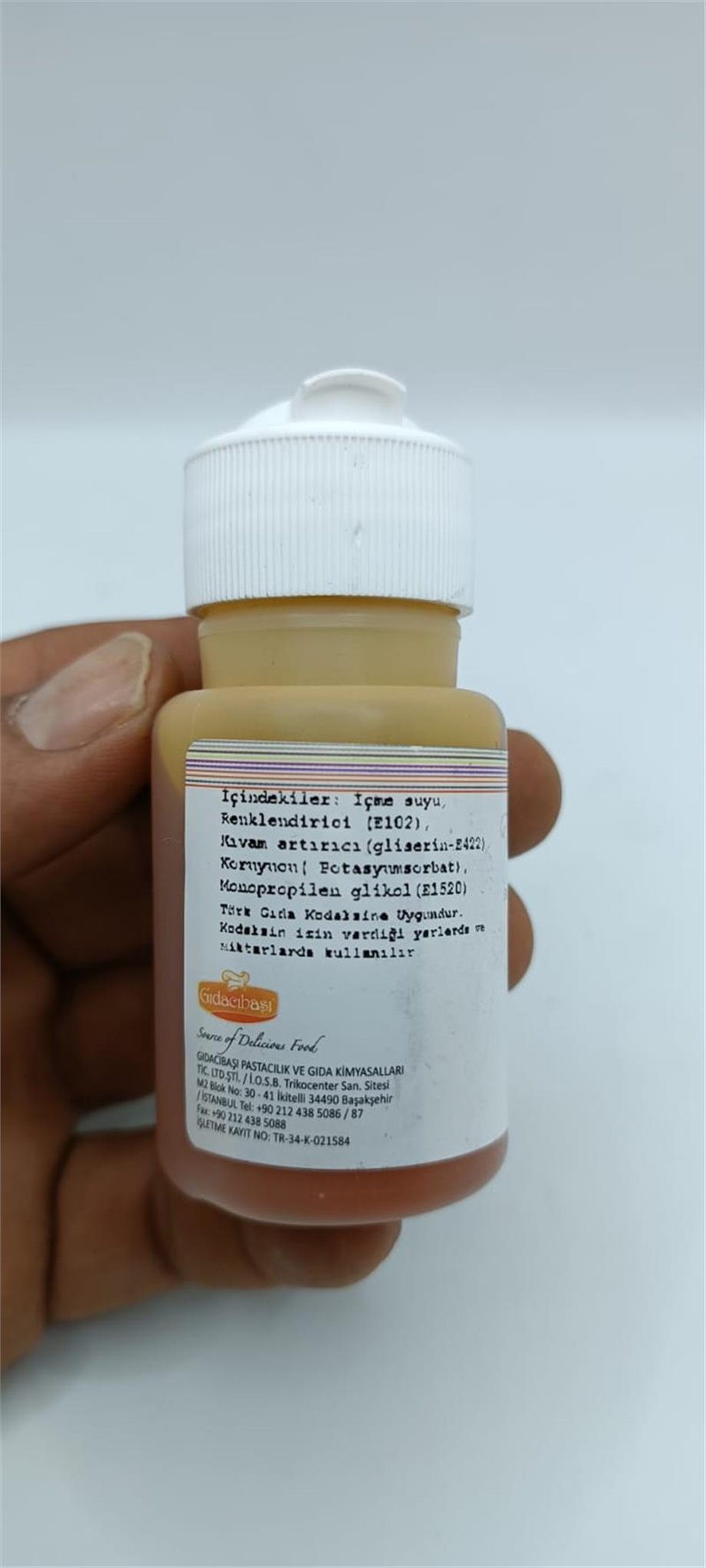 Herco Sarı Sıvı Gıda Boyası   (50 CC)