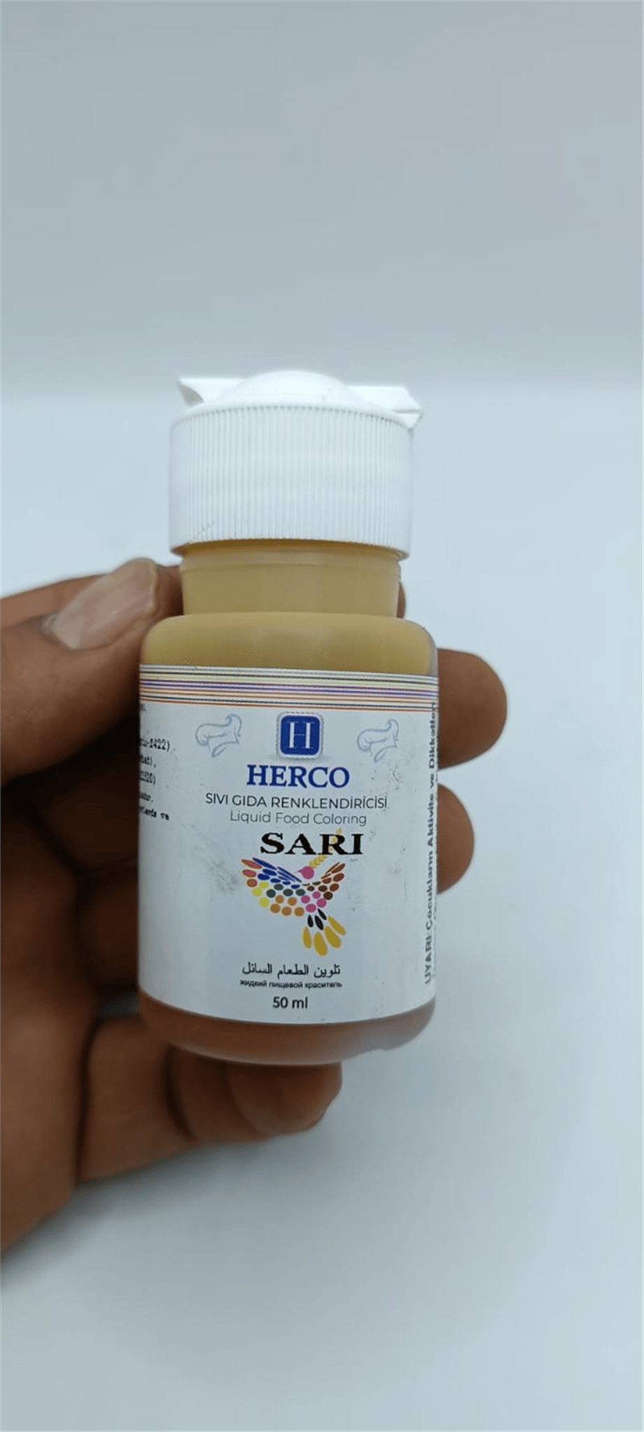 Herco Sarı Sıvı Gıda Boyası   (50 CC)