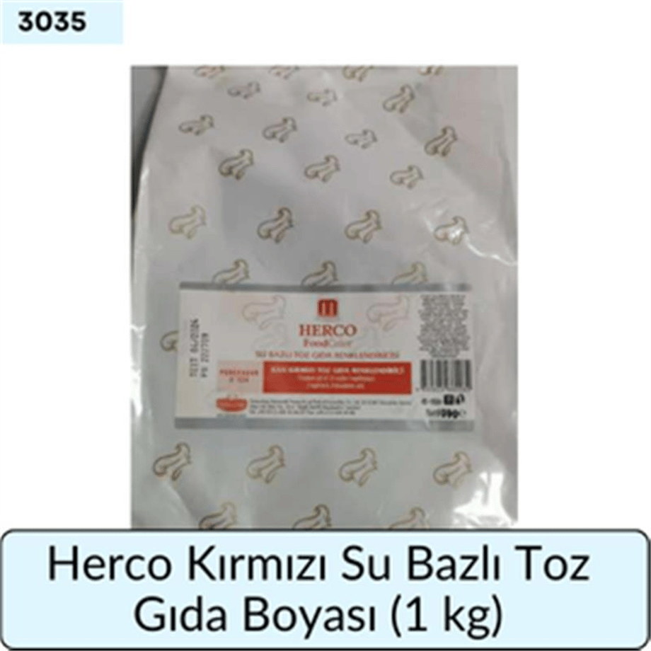 Herco Sarı Su Bazlı Toz Gıda Boyası   (1 Kg)