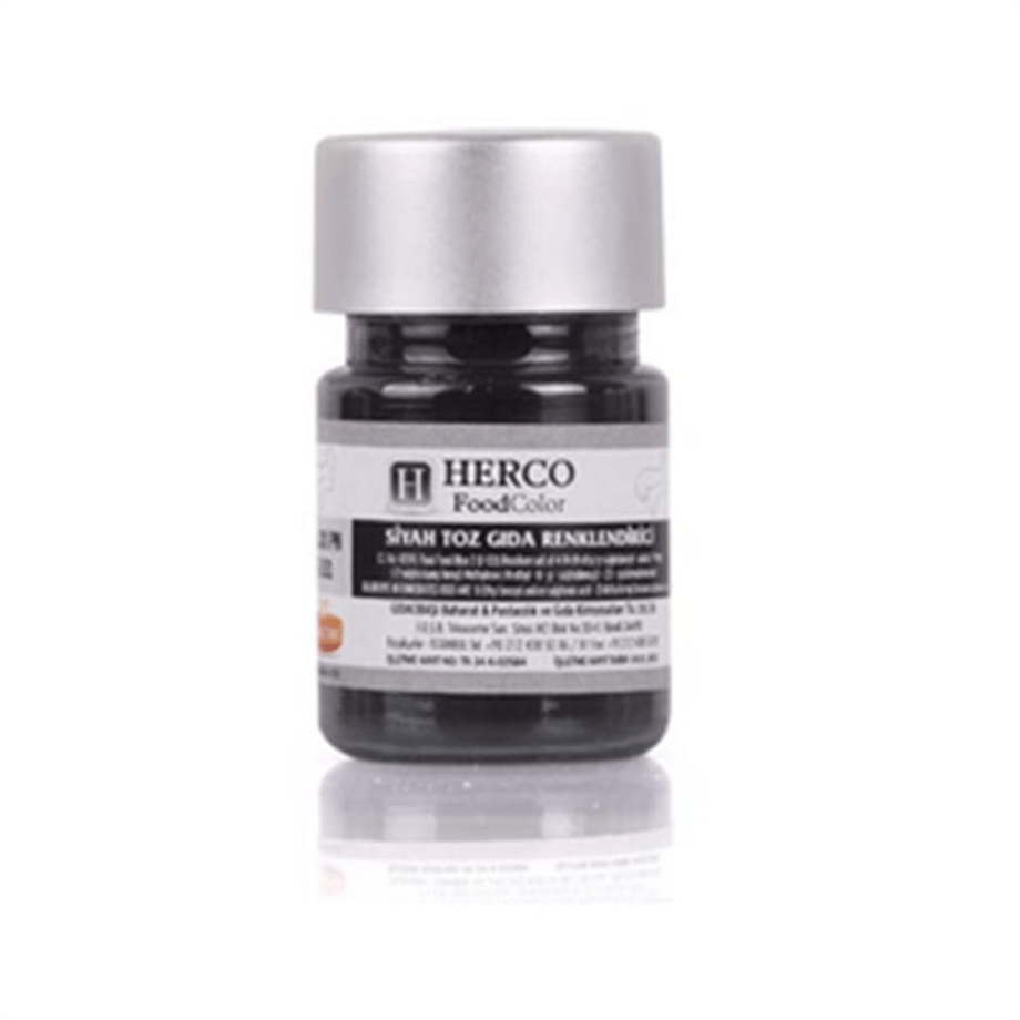 Herco Siyah Su Bazlı Toz Gıda Boyası   (5 GR)
