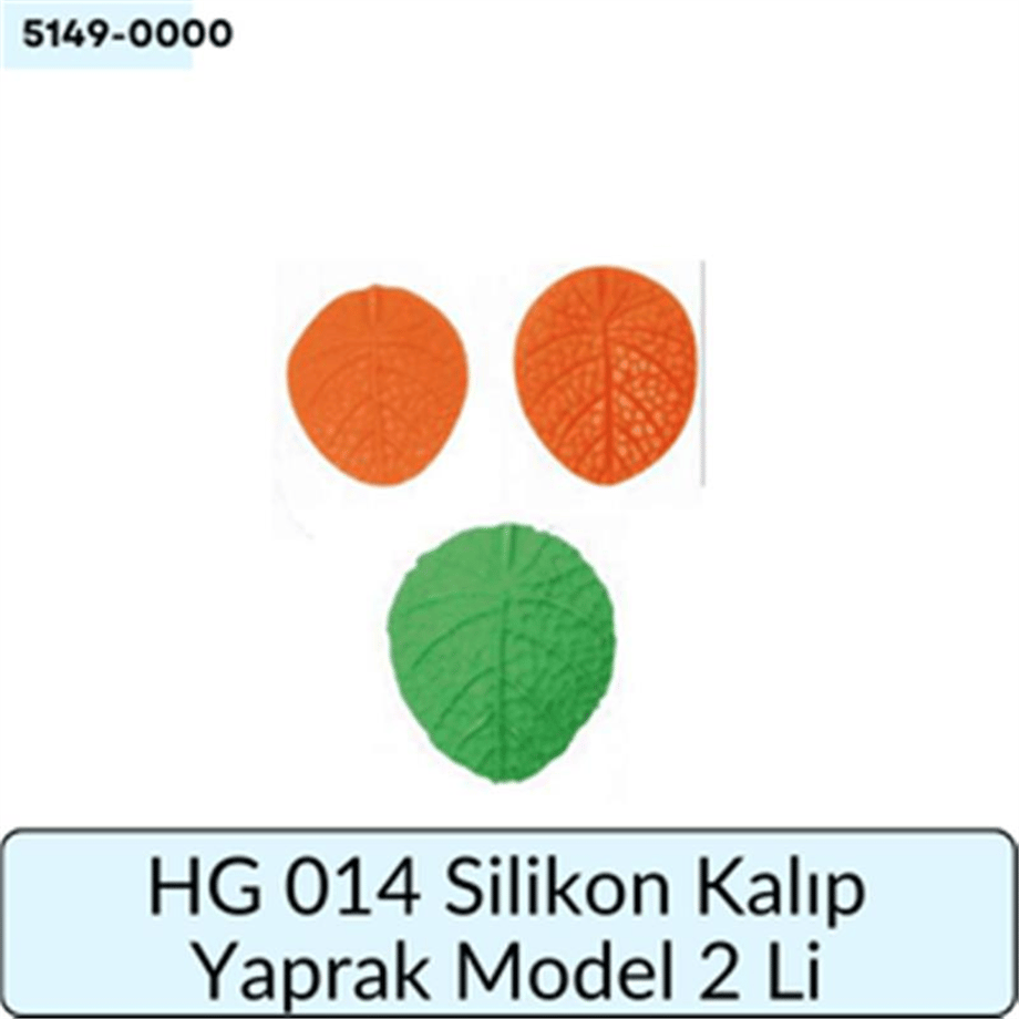 HG 014 Silikon Kalıp Yaprak Model İki 2 Li