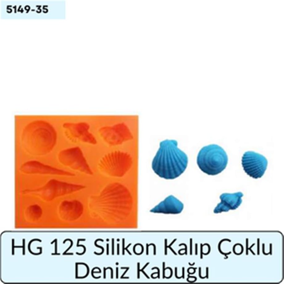 HG 125 SİLİKON KALIP ÇOKLU DENİZ KABUĞU