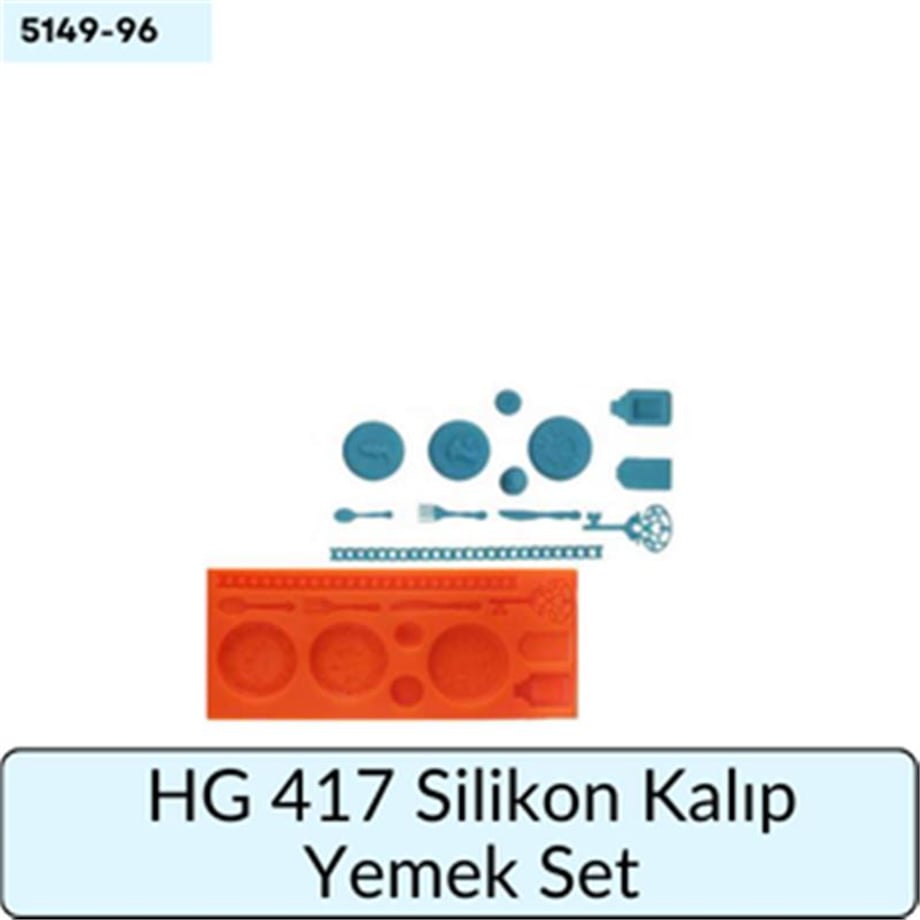 HG 417 SİLİKON KALIP YEMEK SET