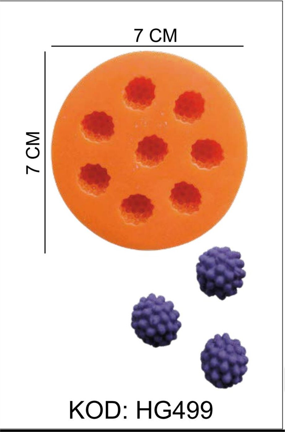 HG 499 SİLİKON KALIP Çiçek 8 li