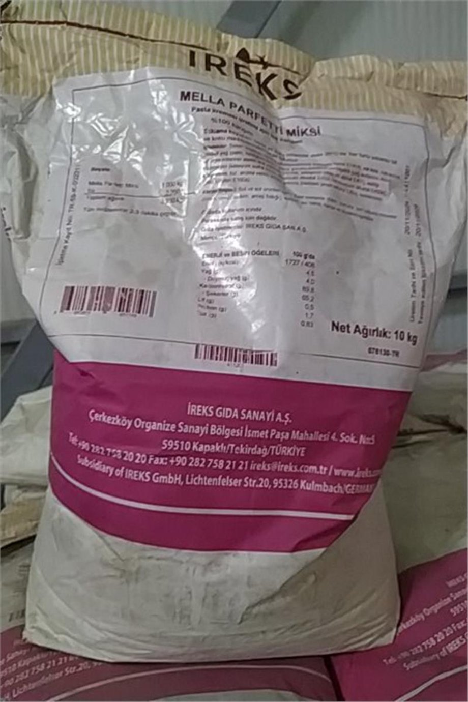 İreks Mella Parfetti Toz Krema Miksi   (10 Kg)
