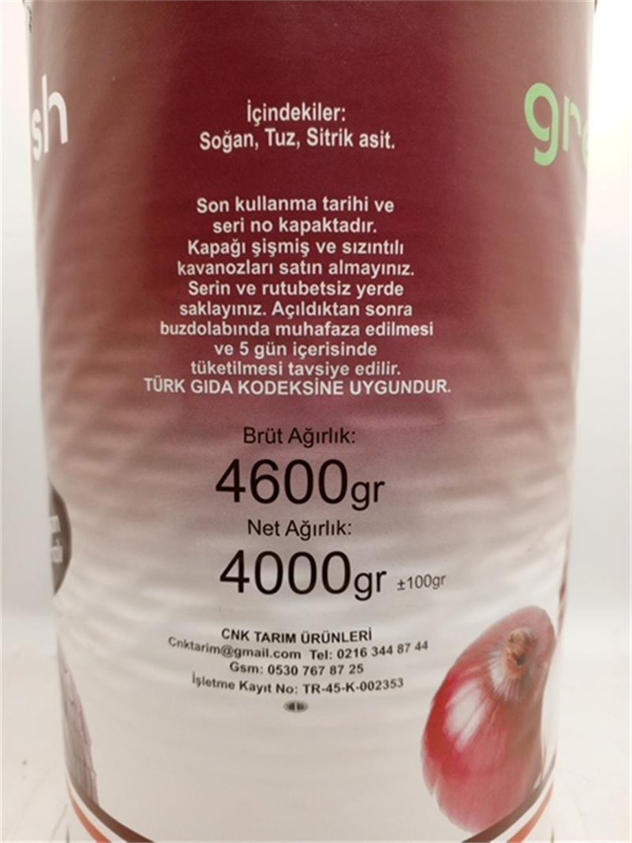 Kavrulmuş Mor Soğan     (5 kg)