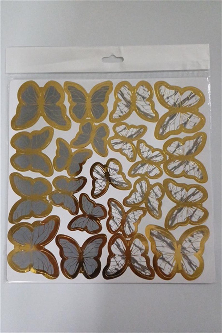 Kelebek Pasta Süsü Gümüş   (126 Lı)