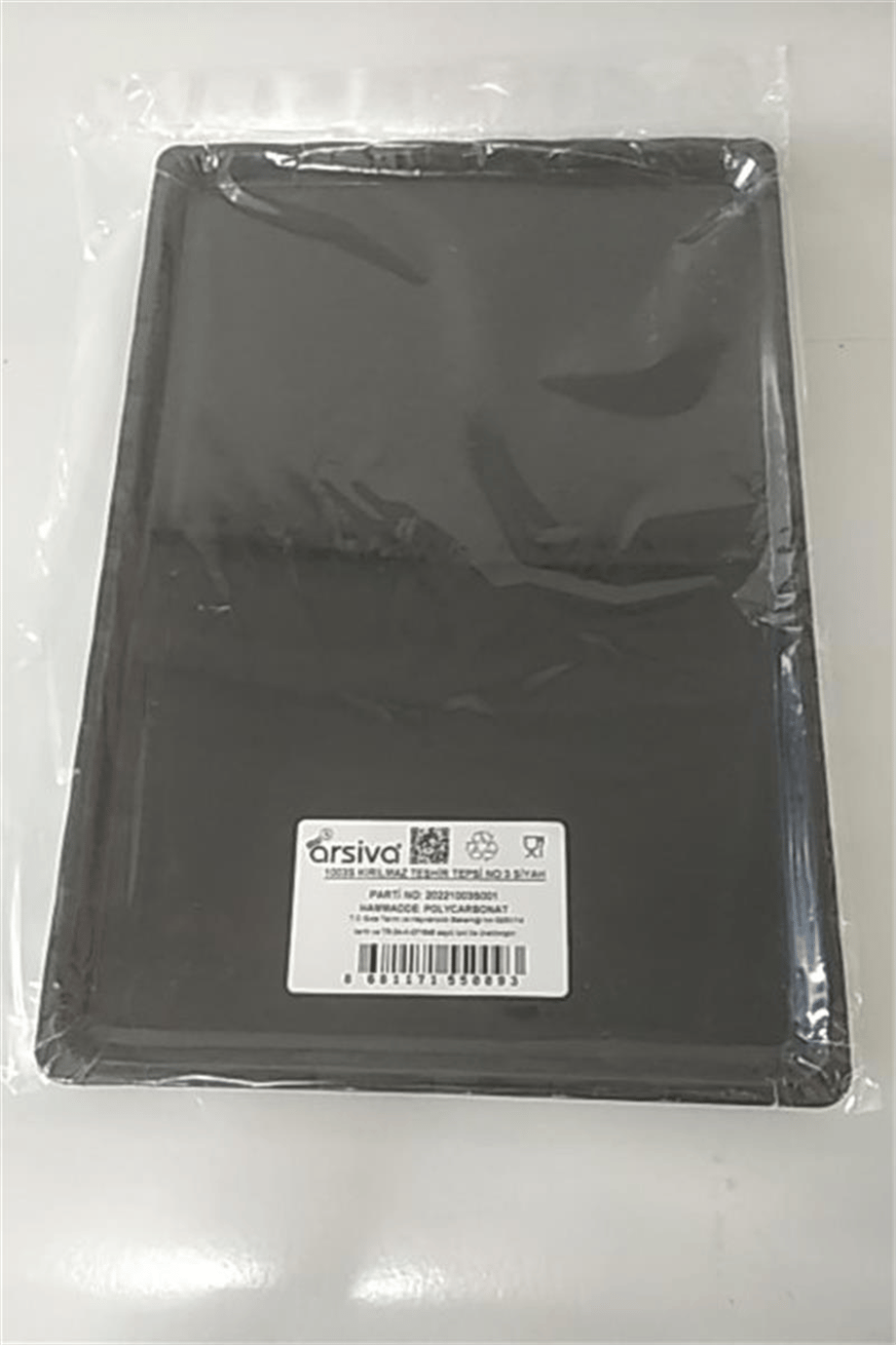 Kırılmaz Pasta Tepsisi Siyah   No:2 (32*17 Cm)