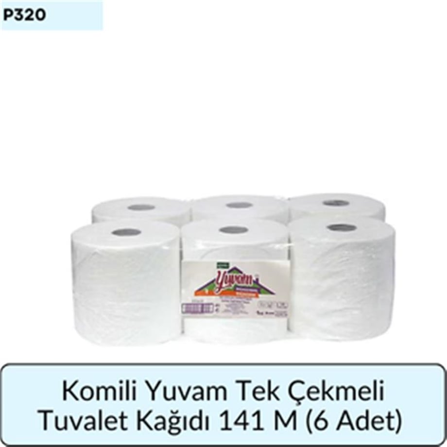 Komili Yuv Tek Çekmeli Tuvalet Kağıdı 141 M (6 Ad)