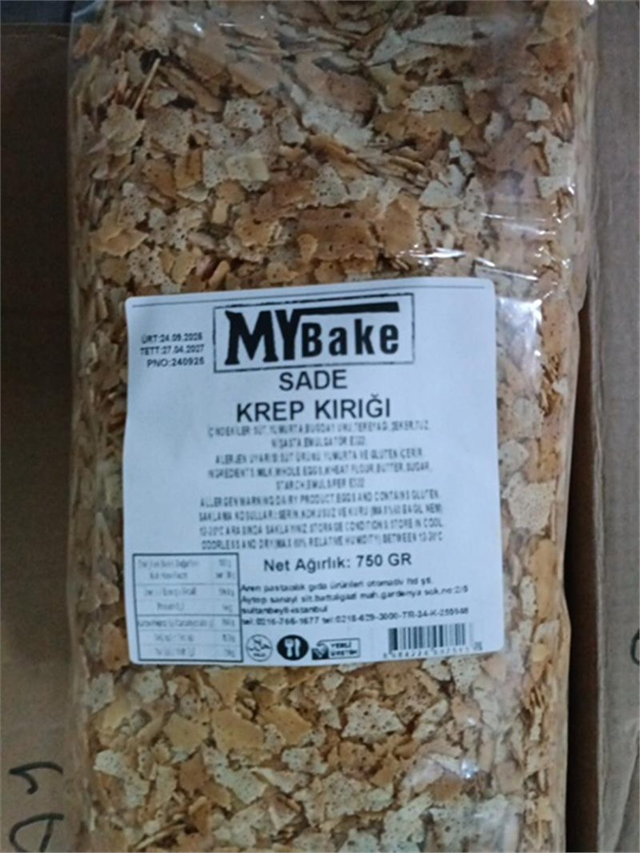 Krep Kırığı Sade   (750 gr)