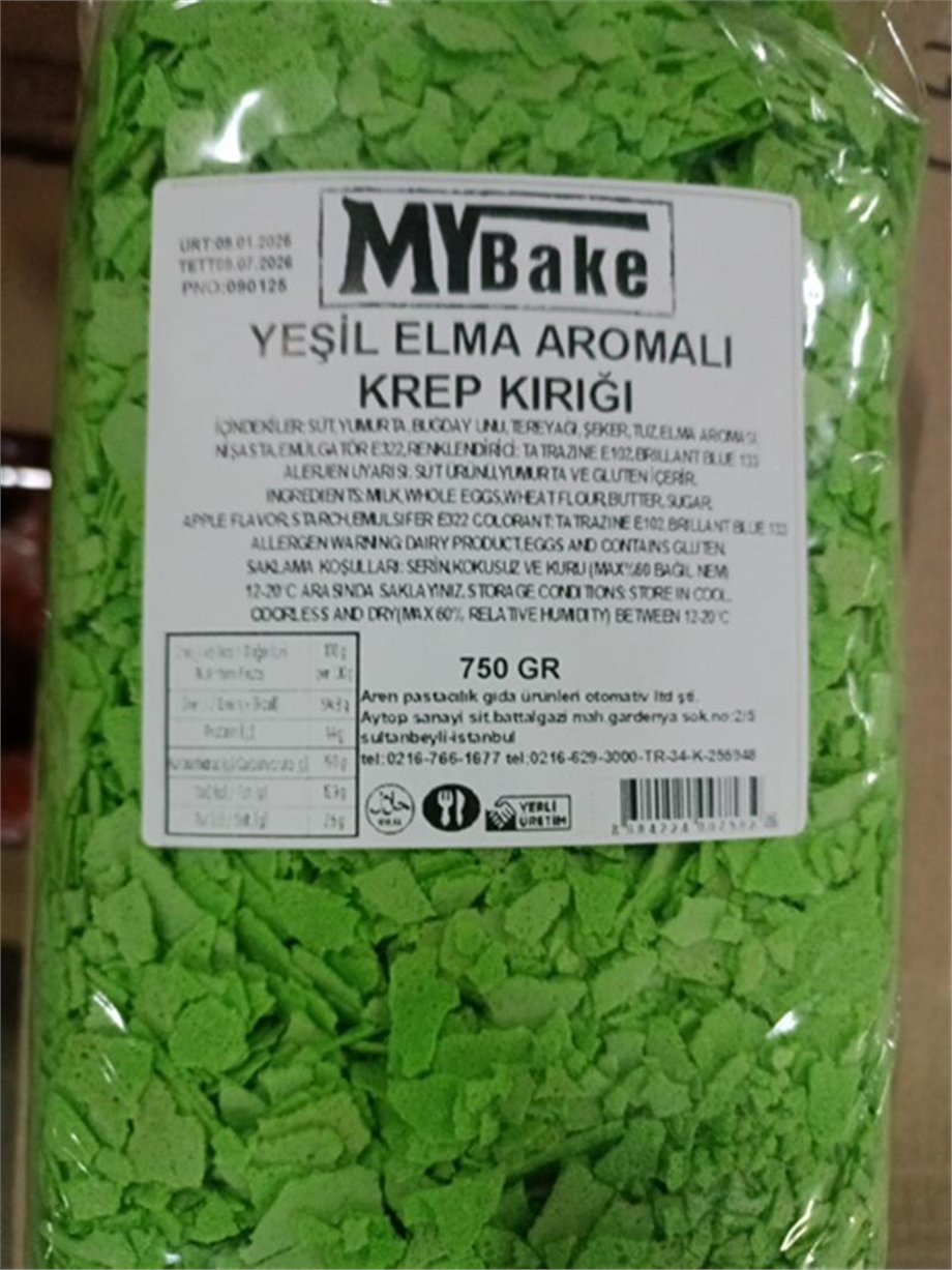 Krep Kırığı Yeşil Elma   (750 gr)
