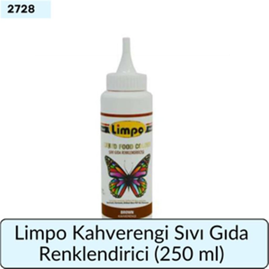 Limpo Kahverengi Sıvı Gıda Renklendirici  (250 Ml)