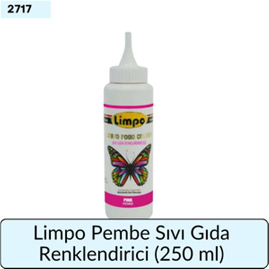 Limpo Pembe Sıvı Gıda Renklendiricisi   (250 Ml)