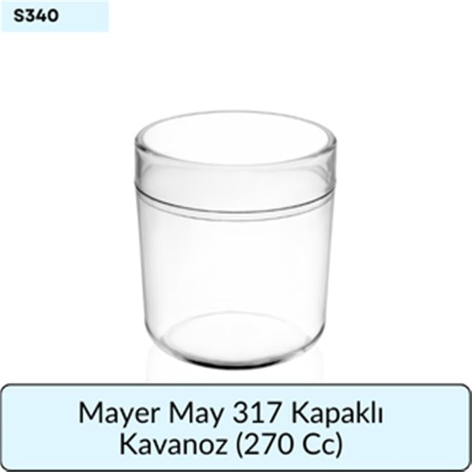Mayer May 317 Kapaklı Kavanoz  (270 Cc)