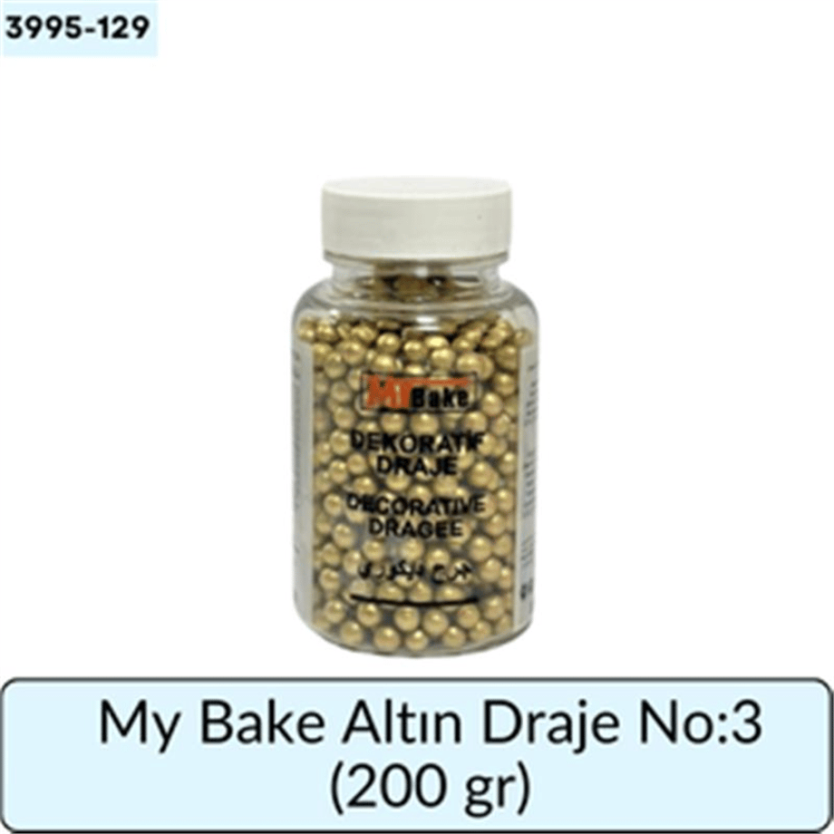My Bake Altın Draje No:3   (200 Gr)