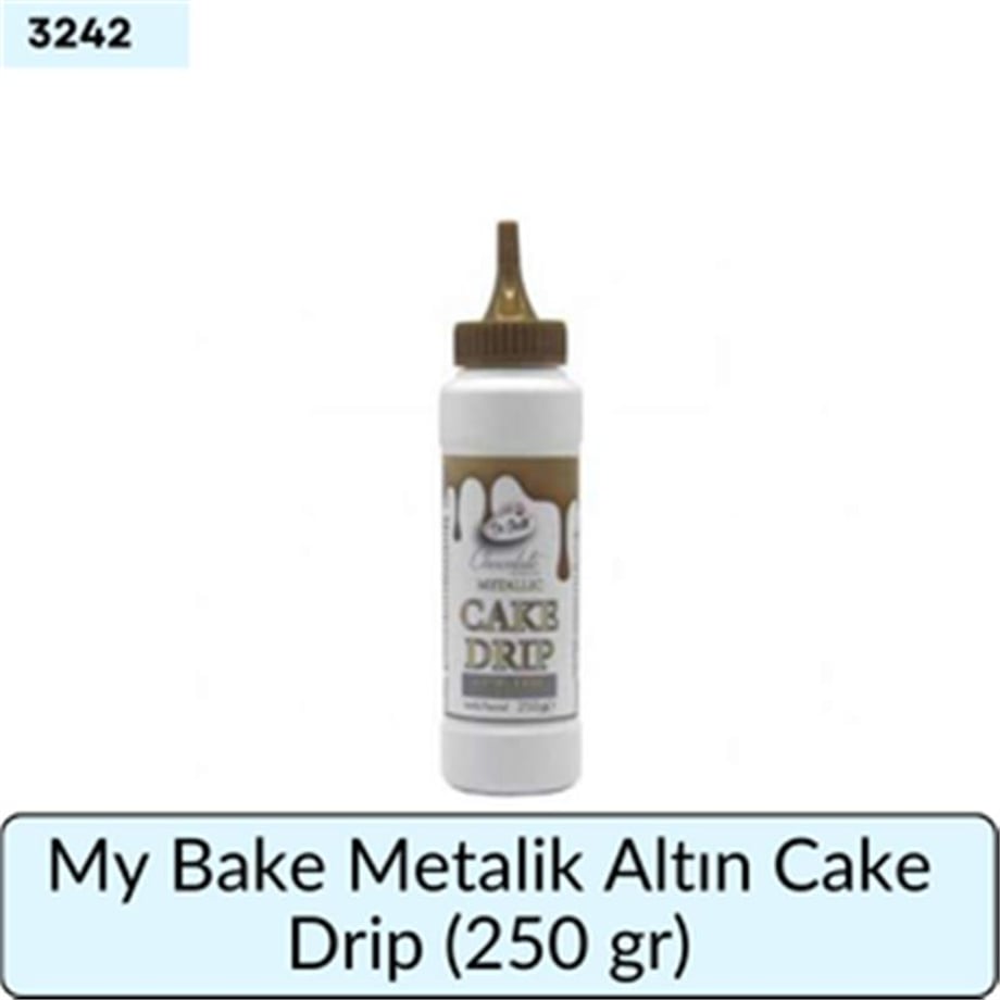 My Bake Metalik Altın Cake Drip   (250 gr)