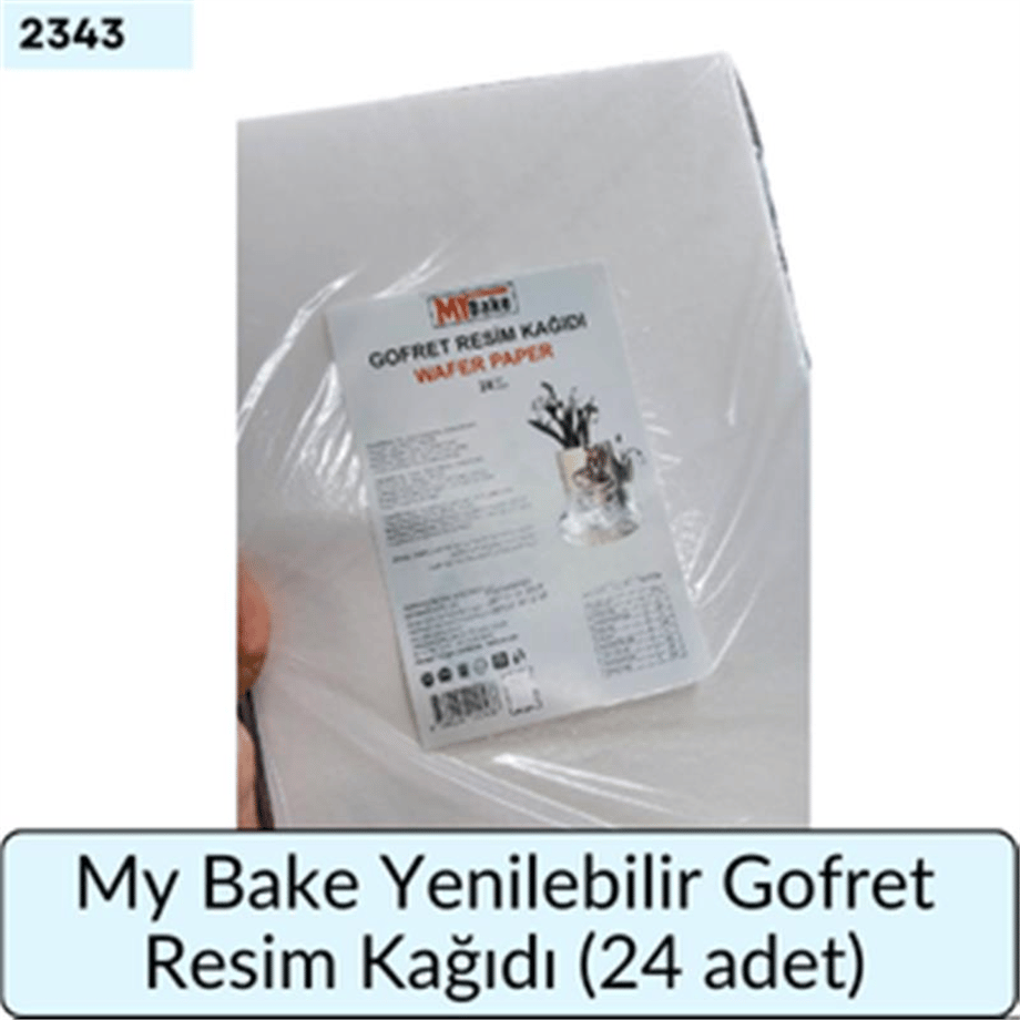 My Bake Yenilebilir Resim Gofreti   (24 Ad)